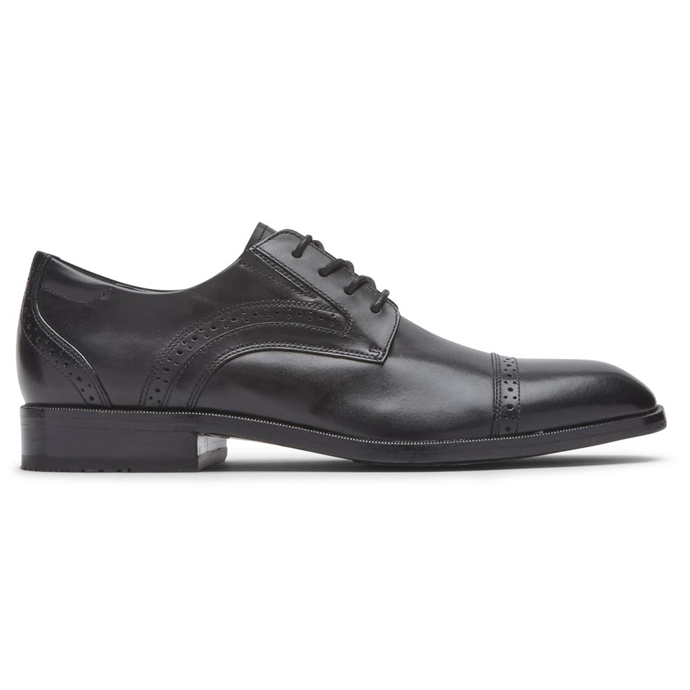 Rockport Canada Total Motion Office Cap Toe - Mens Oxfords Black (SKA632418)